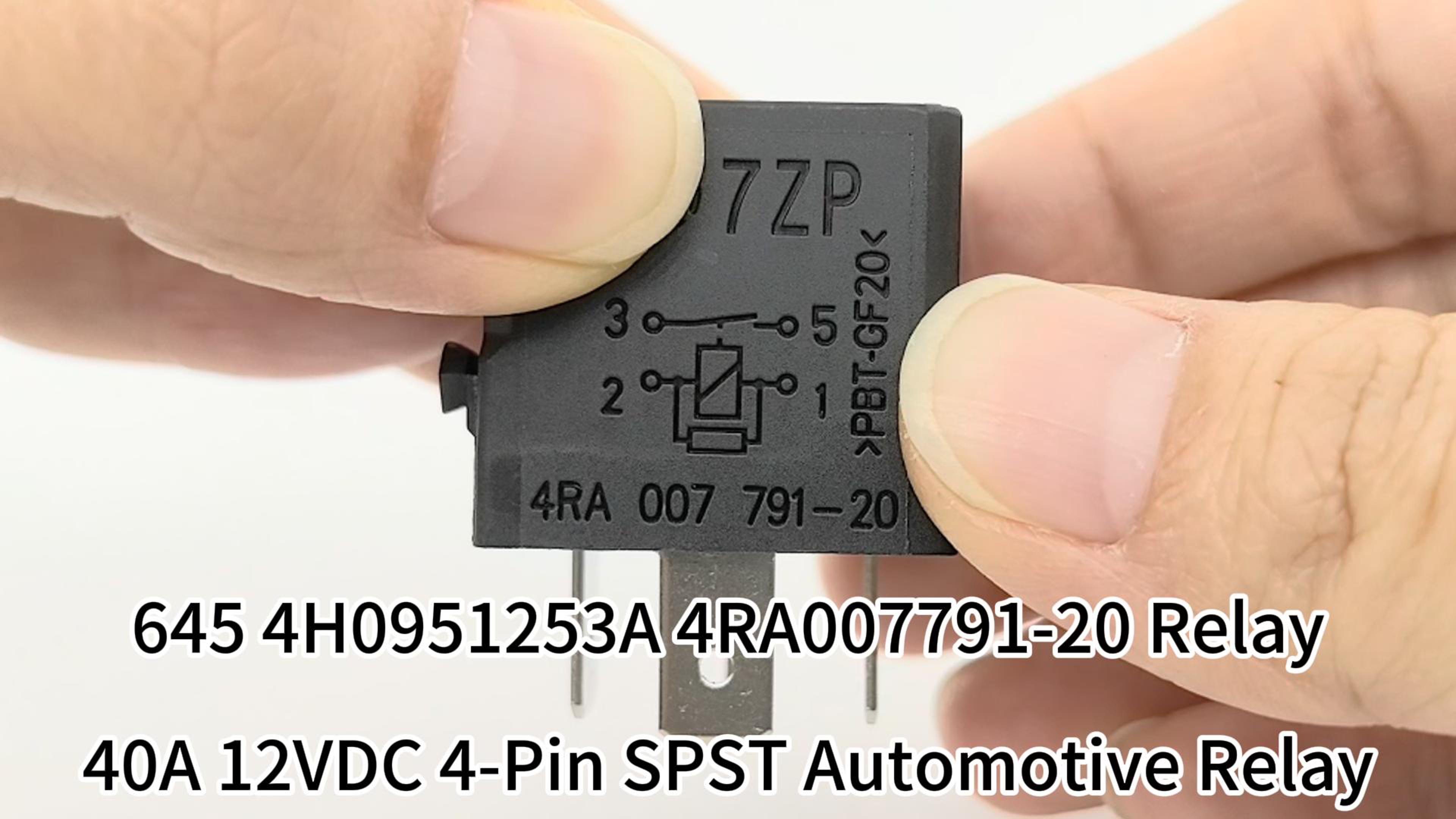 5/0×14 6/07×4 8/07×4 Amazon.com: 645 Relay 4H0951253A 4-Pin 12V 40A SPST Automotive